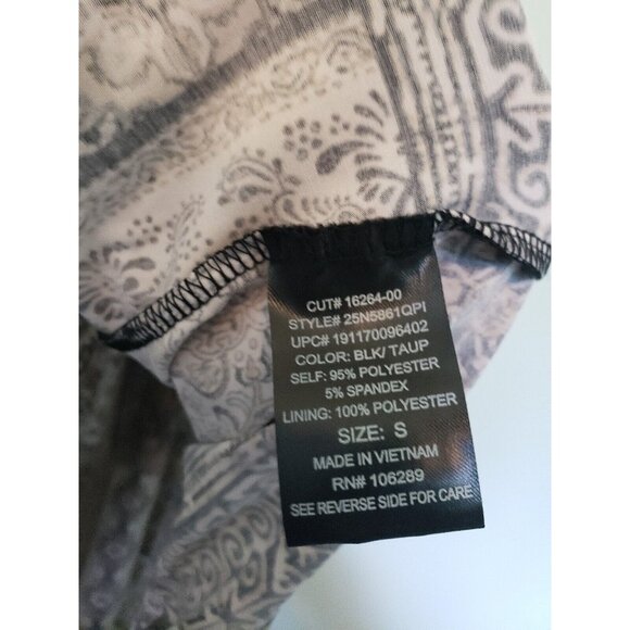 Three Pink Hearts Maxi Women S Tank Dress Sleeveless Black Floral Boho Side Slit - Picture 6 of 6